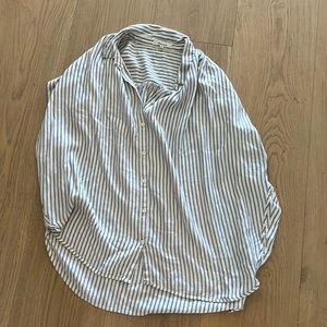 Blue & White Madewell Stripe Shirt - L